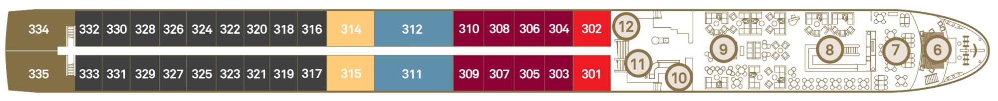 Diamond Deck plan